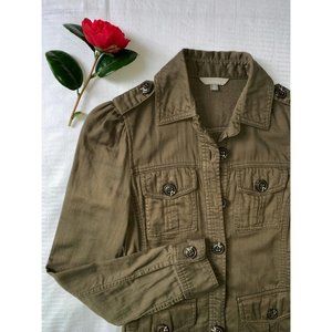 Khaki Jacket 100% cotton by Rubbish XS